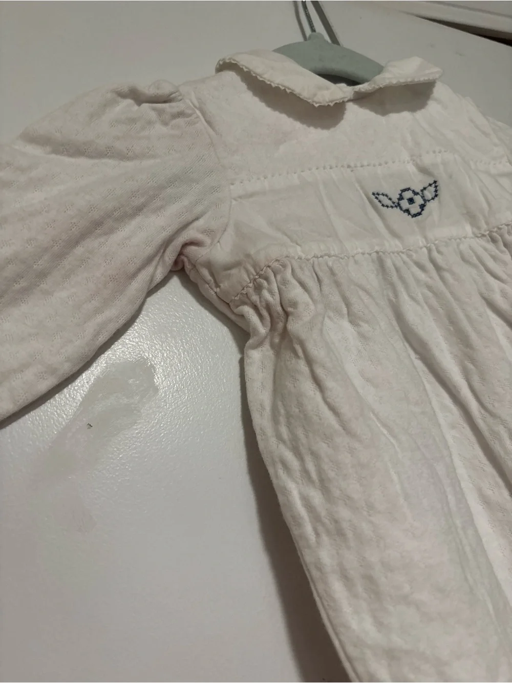 Ralph Lauren 9 months White Baby One-Piece with Peter Pan Collar baptism